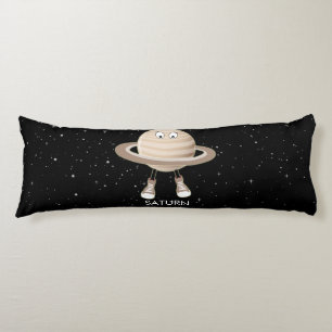 Planet Saturn & Stars Body Pillow