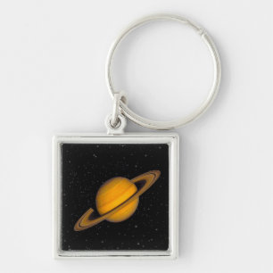 Planet SATURN Zipper-Pull & Luggage Tag, Keychain