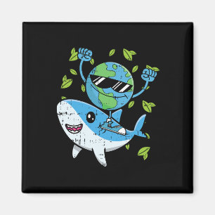 Planet Shark Earth Day Environmental Animal Conser Magnet