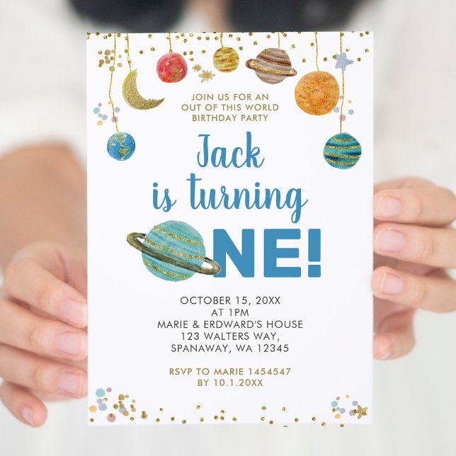 Planet Solar System Birthday Party Invitation (Creator Uploaded)