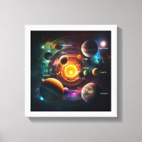 Planet Solar System Sun Moon Jupiter Illustration