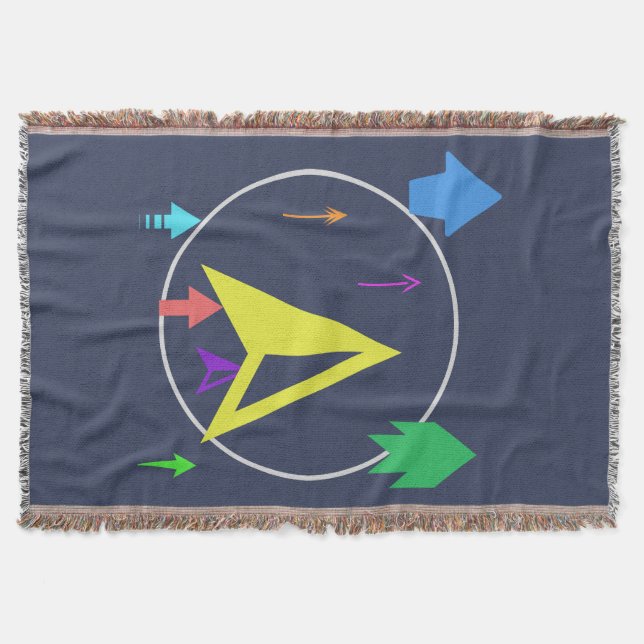 Planet space objects throw blanket (Front)