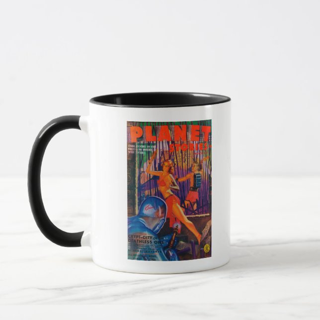 Planet Stories Magazine Cover 3 Mug (Left)