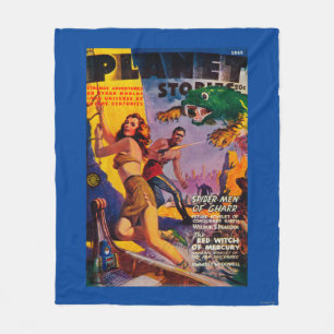 Planet Stories Magazine Cover 5 Fleece Blanket