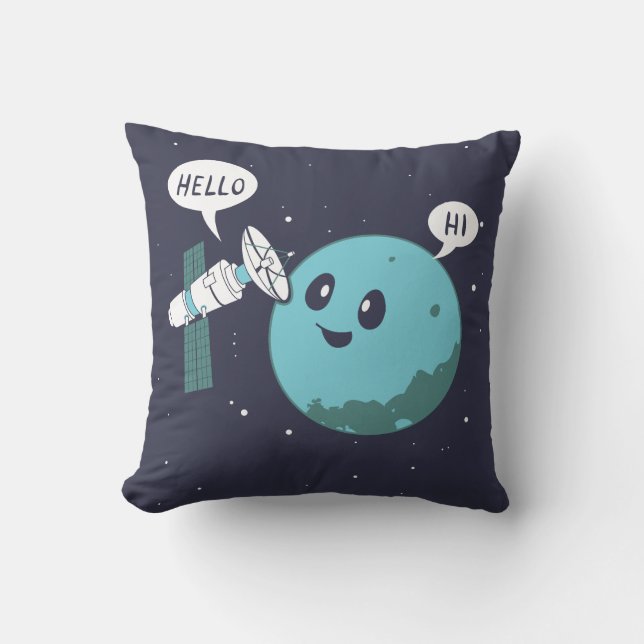 Planet Throw Pillow (Front)