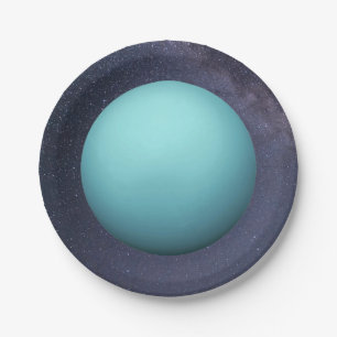 Planet Uranus Paper Plate