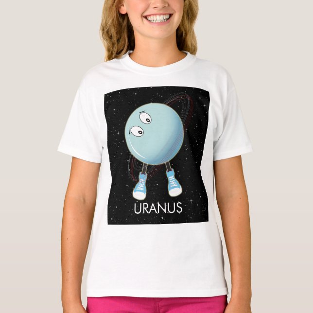 Planet Uranus & Stars T-Shirt (Front)