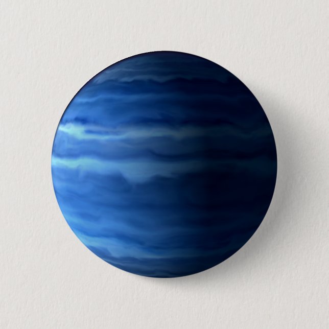PLANET URANUS v.2 (solar system) ~ 2 Inch Round Button (Front)