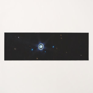 Planet Uranus with Rings and Moons JWST Image Yoga Mat