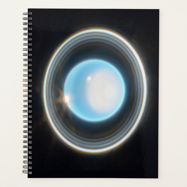 Planet Uranus with Rings JWST Image Planner (Front)