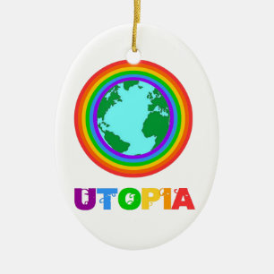 Planet Utopia Ceramic Ornament