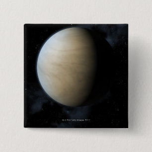 Planet Venus 2 Inch Square Button
