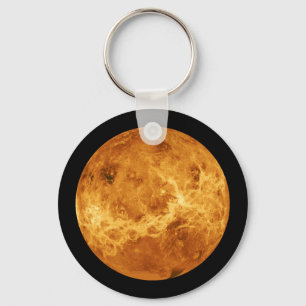 Planet Venus from Outer Space Keychain