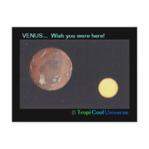 Planet VENUS postcard
