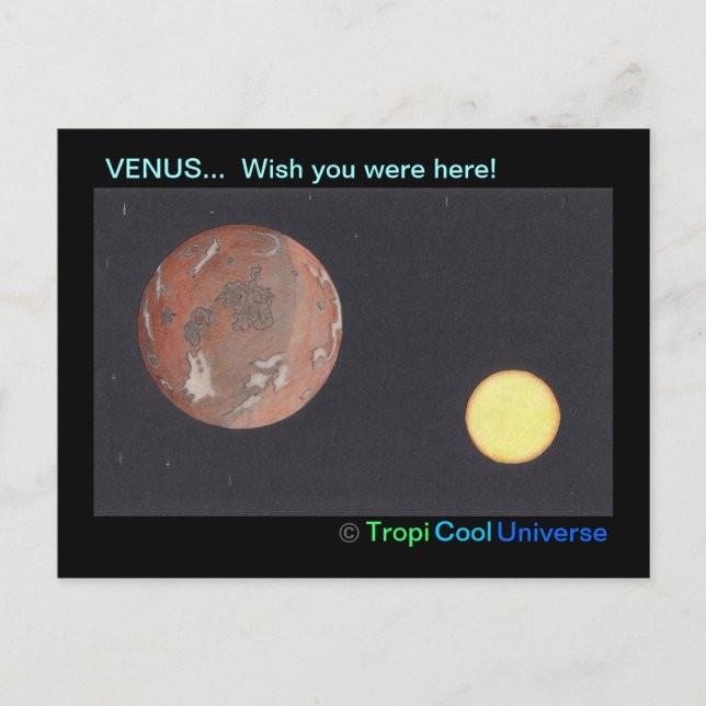 Planet VENUS postcard (Front)