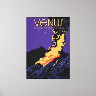 Planet Venus space art Canvas Print