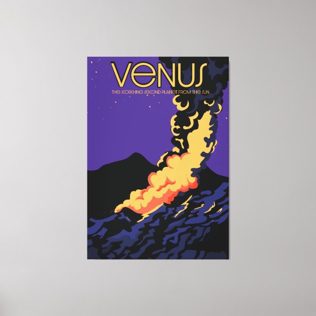 Planet Venus space art Canvas Print (Front)