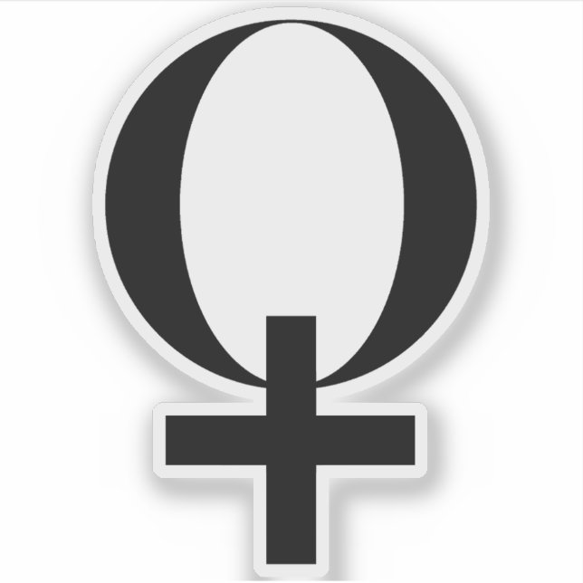 Planet Venus Symbol (black) (Front)