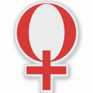 Planet Venus Symbol (red)