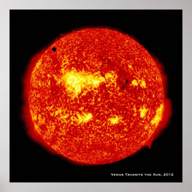 Planet Venus Transits the Sun, Hi-Res Poster (Front)