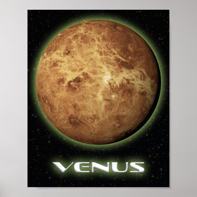 Planet Venus Wall Art (Front)