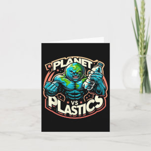 Planet Vs Plastics Earth Day Card