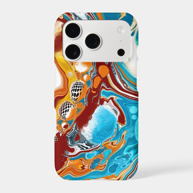 Planetary Bliss Fluid Digital Art    (Back)