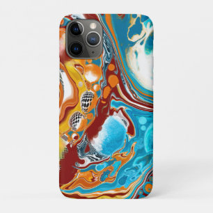 Planetary Bliss Fluid Digital Art     iPhone 11 Pro Case