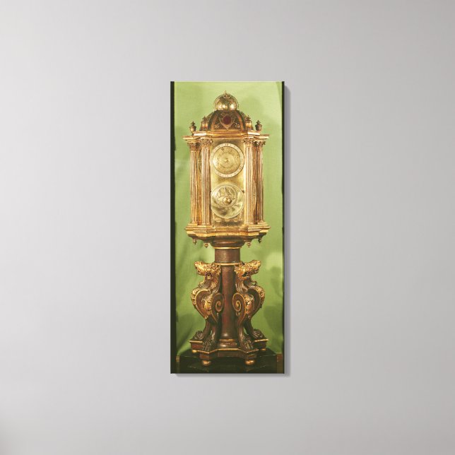 Planetary clock, completed in 1520 canvas print (Front)