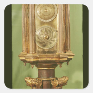 Planetary clock, completed in 1520 square sticker