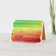 Planetary greetings card