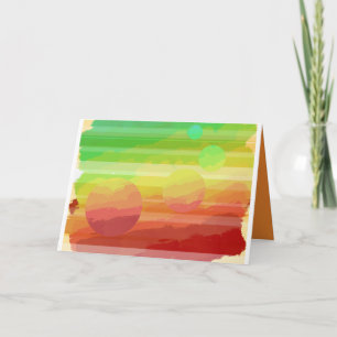 Planetary greetings card