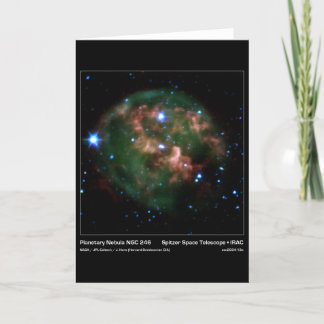 Planetary Nebula NGC 246 – Spitzer Space Telescope Card