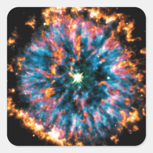 Planetary Nebula NGC 6751 Hubble Space Photo Square Sticker