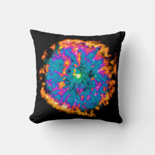 Planetary Nebula NGC 6751 Pop Art Psychedelic Throw Pillow