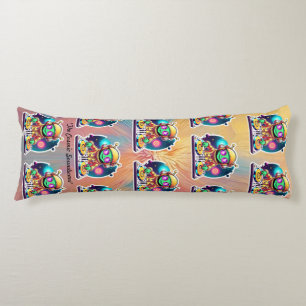 "Planetary Party Pulse" Body Pillow