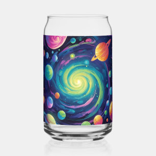 Planetary Spin Beer Can Glass