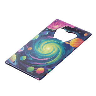 Planetary Spin  Credit Card Bottle Opener