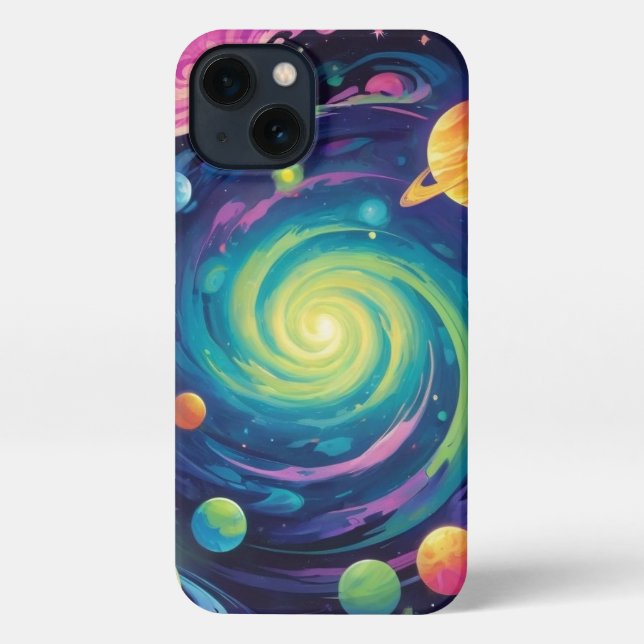 Planetary Spin iPhone Case (Back)