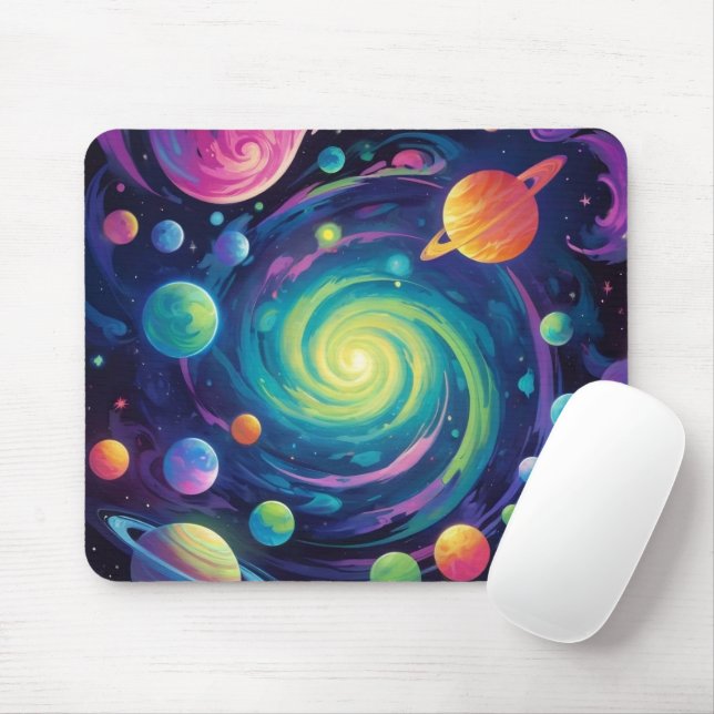 Planetary Spin  Mouse Pad (With Mouse)