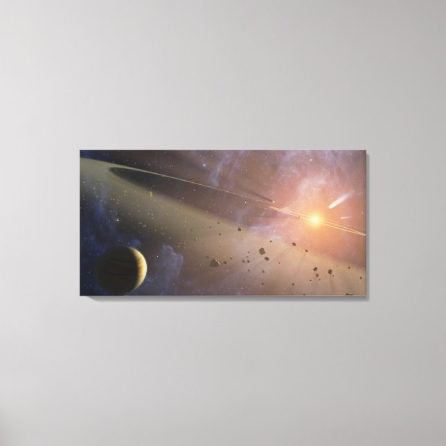 Planetary system Epsilon Eridani Canvas Print (Front)