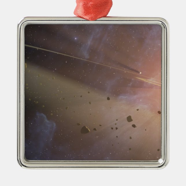 Planetary system Epsilon Eridani Metal Ornament (Front)