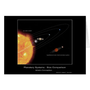 Planetary Systems – Size Comparison – Artist