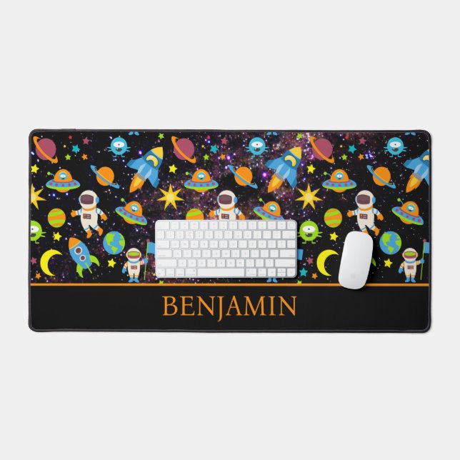 Planète de fusée spatiale Noire (Clavier et souris)