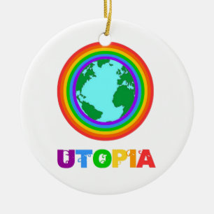 Planète Utopia Ceramic Ornament