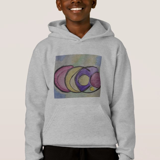 Planètes Abstrait Art Sweat - shirt à capuche (Devant)