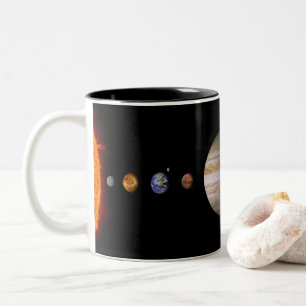 PLANÈTES de la tasse à deux tons de SYSTÈME
