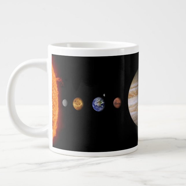 PLANÈTES DU SYSTÈME SOLAIRE Mug géant Custom 20oz (Gauche)