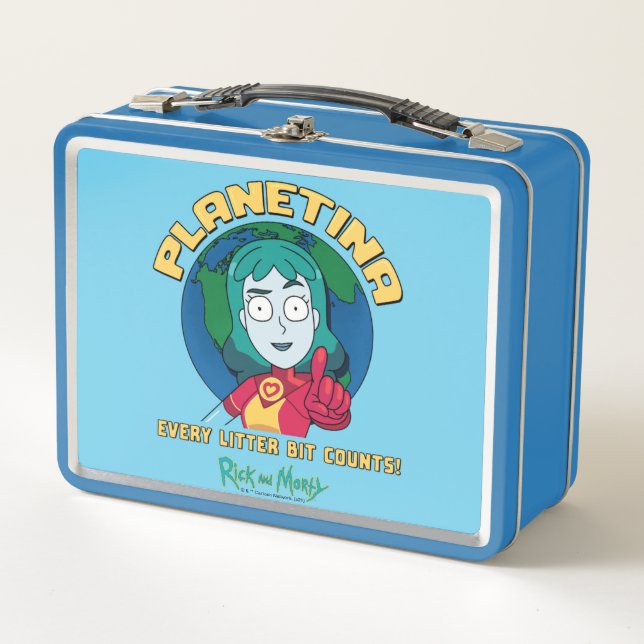 Planetina - Every Litter Bit Counts Metal Lunch Box (Front)
