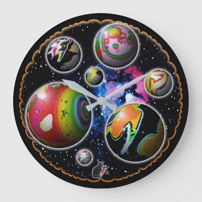 Planetoids Clock (Front)